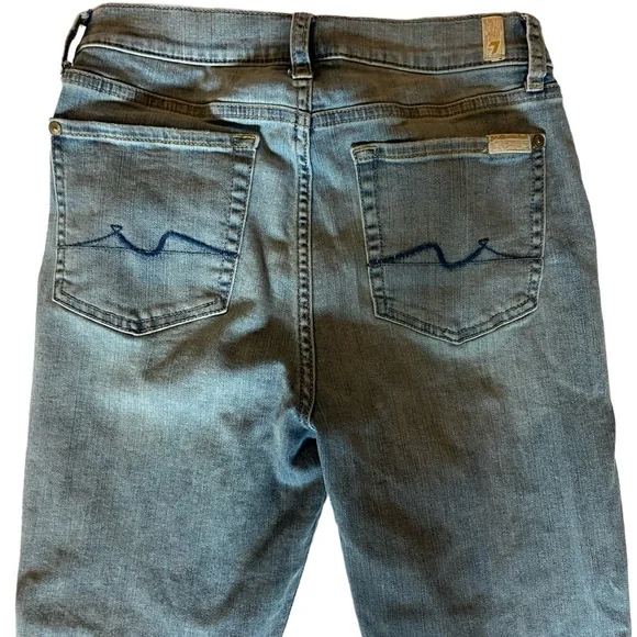 7 For All Mankind Women's High Waist Ankle Gwenevere Farrah Jean_size 28 - Picture 6 of 13